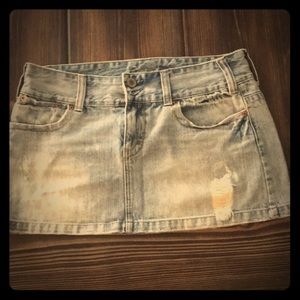 Jean skirt, light blue